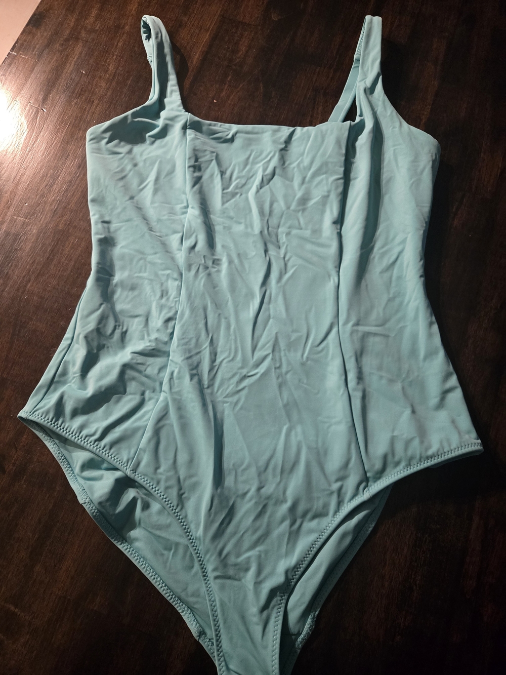 Yilty Womens XLClassic One-Piece Swimsuit in Aqua Blue/Teal New